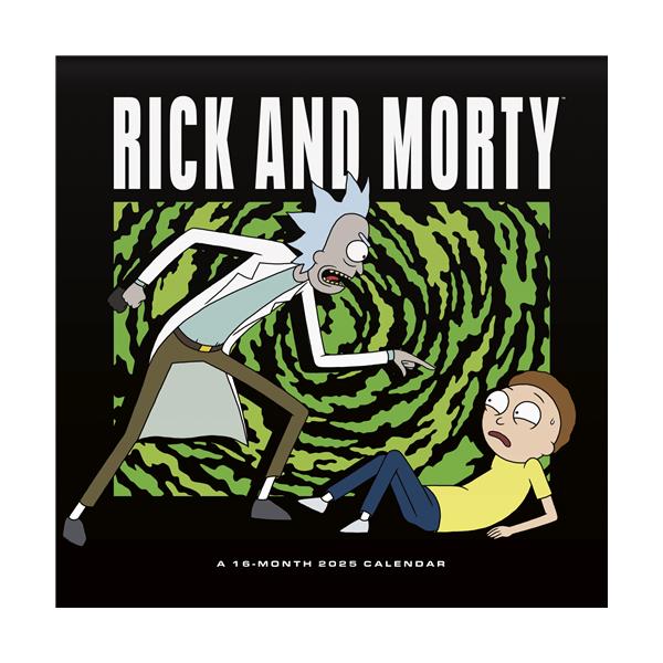 Trends International Cartoon Network Rick and Morty 2025 12 x 12 Wall Calendar