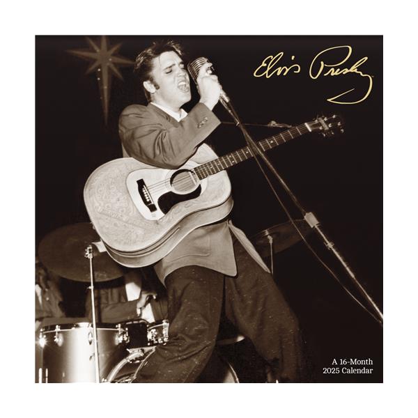 Trends International Elvis Presley 2025 12 x 12 Wall Calendar