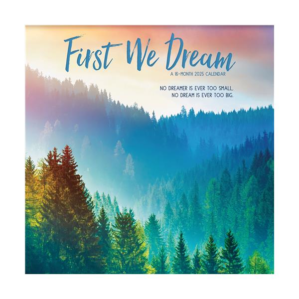 Trends International First We Dream 2025 12 x 12 Wall Calendar