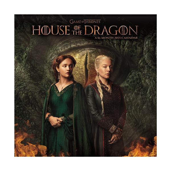 Trends International House of the Dragon 2025 12 x 12 Wall Calendar