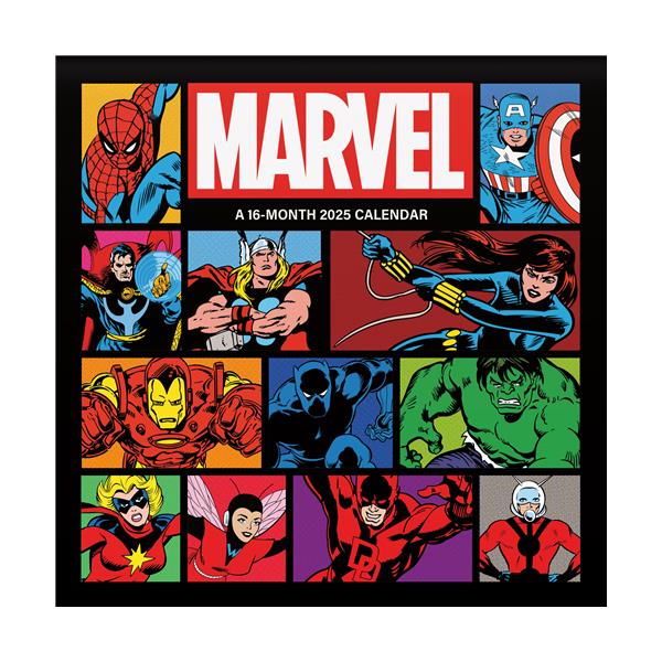 Trends International Marvel Comics 2025 12 x 12 Wall Calendar