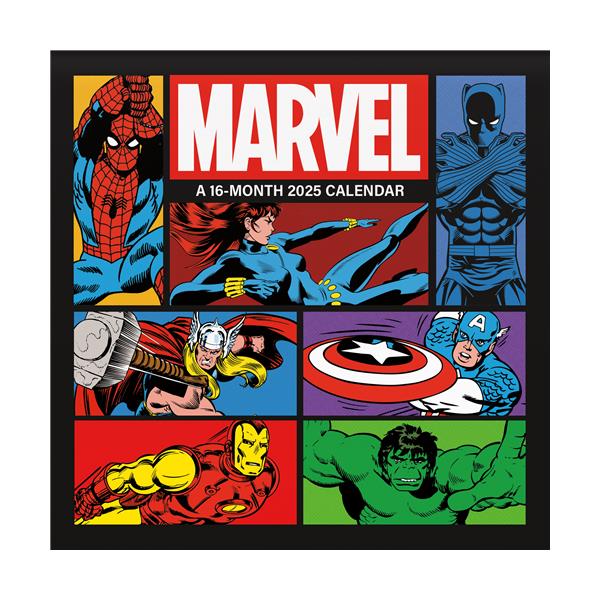 Trends International Marvel Comics 2025 7 x 7 Mini Calendar