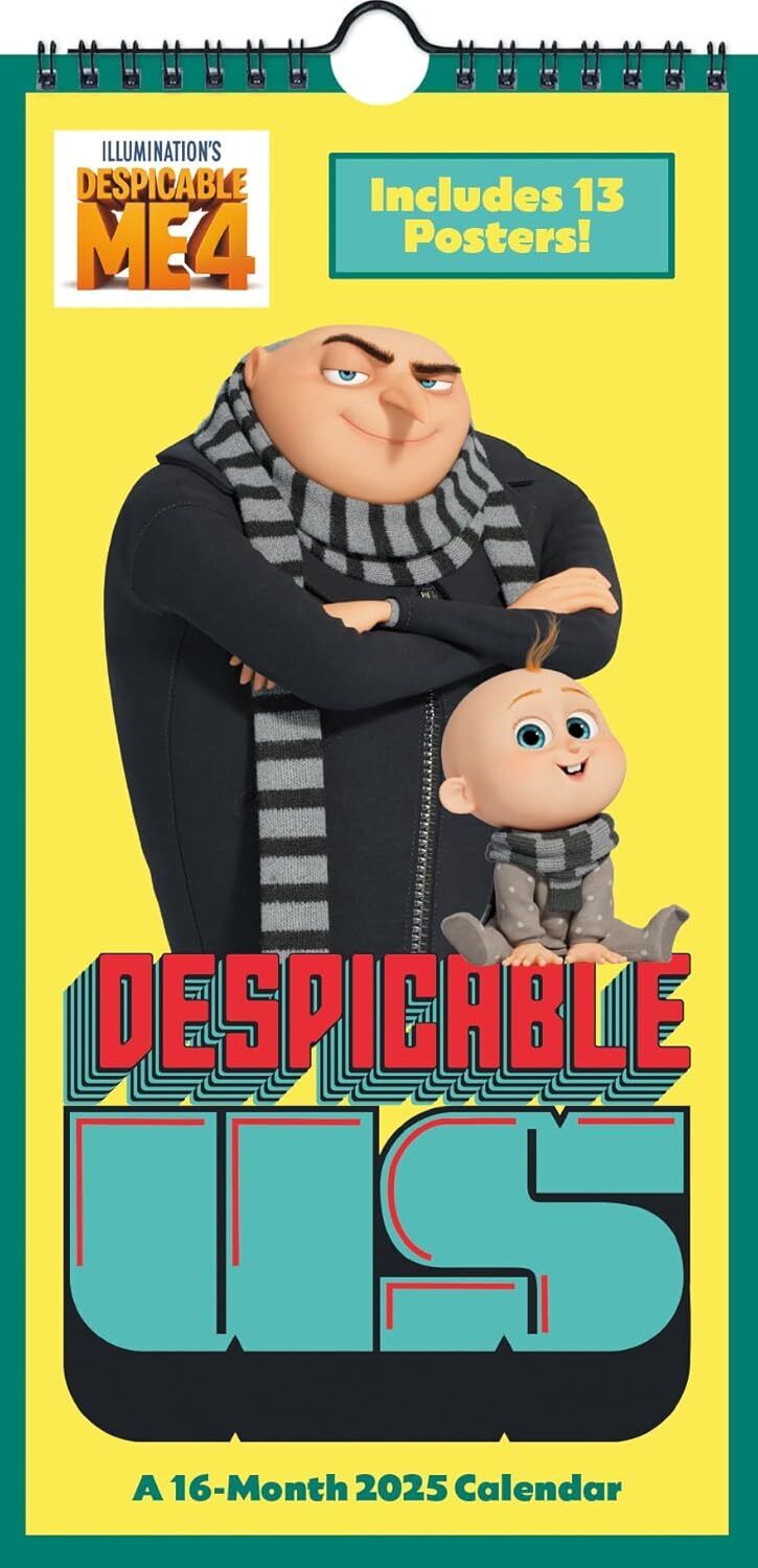 Trends International Despicable Me 4 2025 Mini Poster Calendar