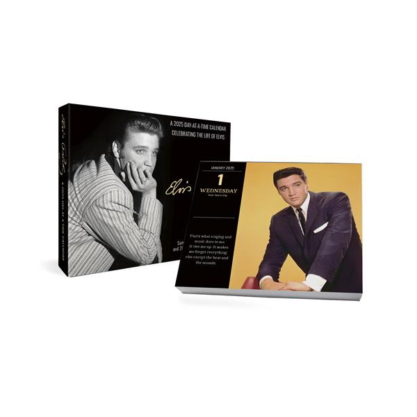 Trends International Elvis Presley 2025 Day-at-a-Time Box Calendar