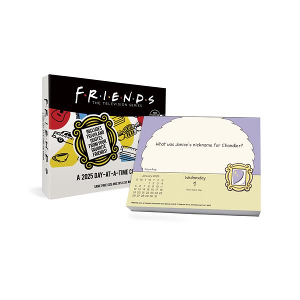 Trends International Friends 2025 Day-at-a-Time Box Calendar