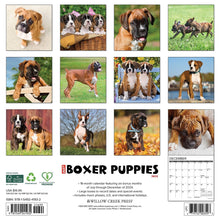 Load image into Gallery viewer, Willow Creek Boxer Puppies 2025 12 x 12 Wall Calendar
