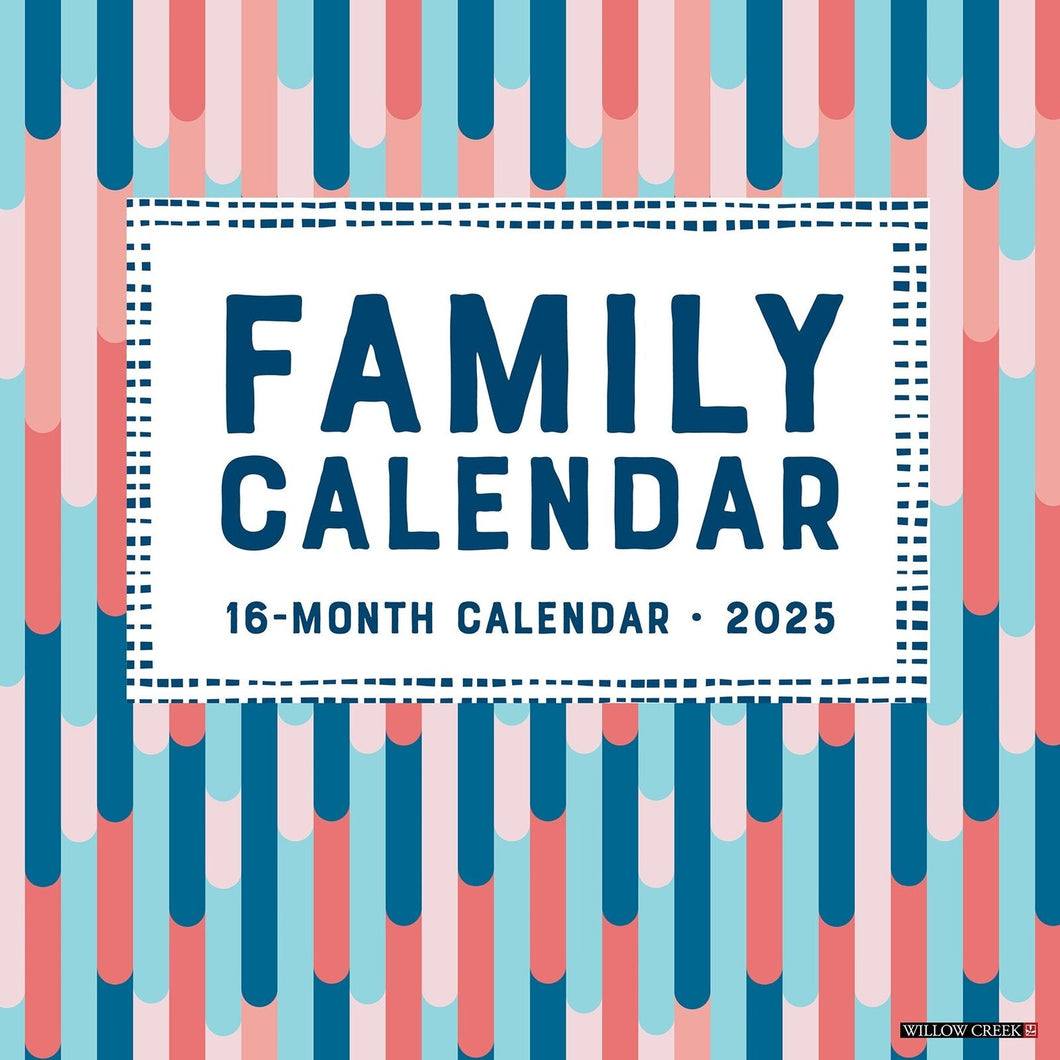 Willow Creek Family Planner Calendar 2025 12 x 12 Wall Calendar