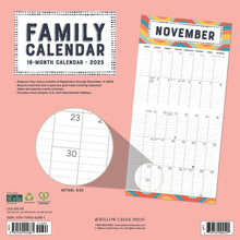 Load image into Gallery viewer, Willow Creek Family Planner Calendar 2025 12 x 12 Wall Calendar
