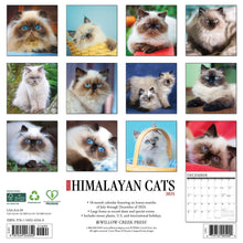 Load image into Gallery viewer, Willow Creek Himalayan Cats 2025 12 x 12 Wall Calendar
