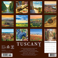 Load image into Gallery viewer, Willow Creek Tuscany 2025 12 x 12 Wall Calendar
