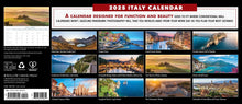 Load image into Gallery viewer, Willow Creek Italy 2025 Panoramic Wall Calendar
