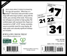 Load image into Gallery viewer, Willow Creek Big Day 2025 6.2&quot; x 5.4&quot; Box Calendar
