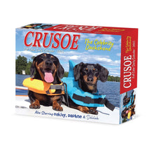 Load image into Gallery viewer, Willow Creek Crusoe the Celebrity Dachshund 2025 6.2&quot; x 5.4&quot; Box Calendar

