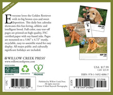 Load image into Gallery viewer, Willow Creek Goldens 2025 6.2&quot; x 5.4&quot; Box Calendar
