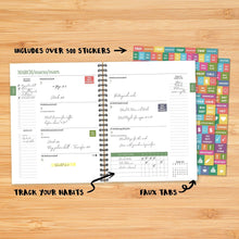 Load image into Gallery viewer, Willow Creek Modern Stripe 2025 Softcover Weekly Planner
