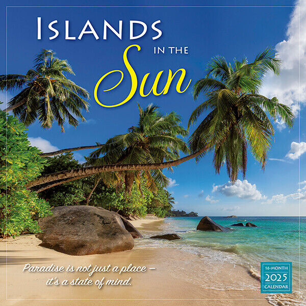Sellers Publishing Islands in the Sun 2025 12 x 12 Wall Calendar