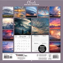 Load image into Gallery viewer, Turner Clouds 12x12 Photo 2025 Wall Calendar w
