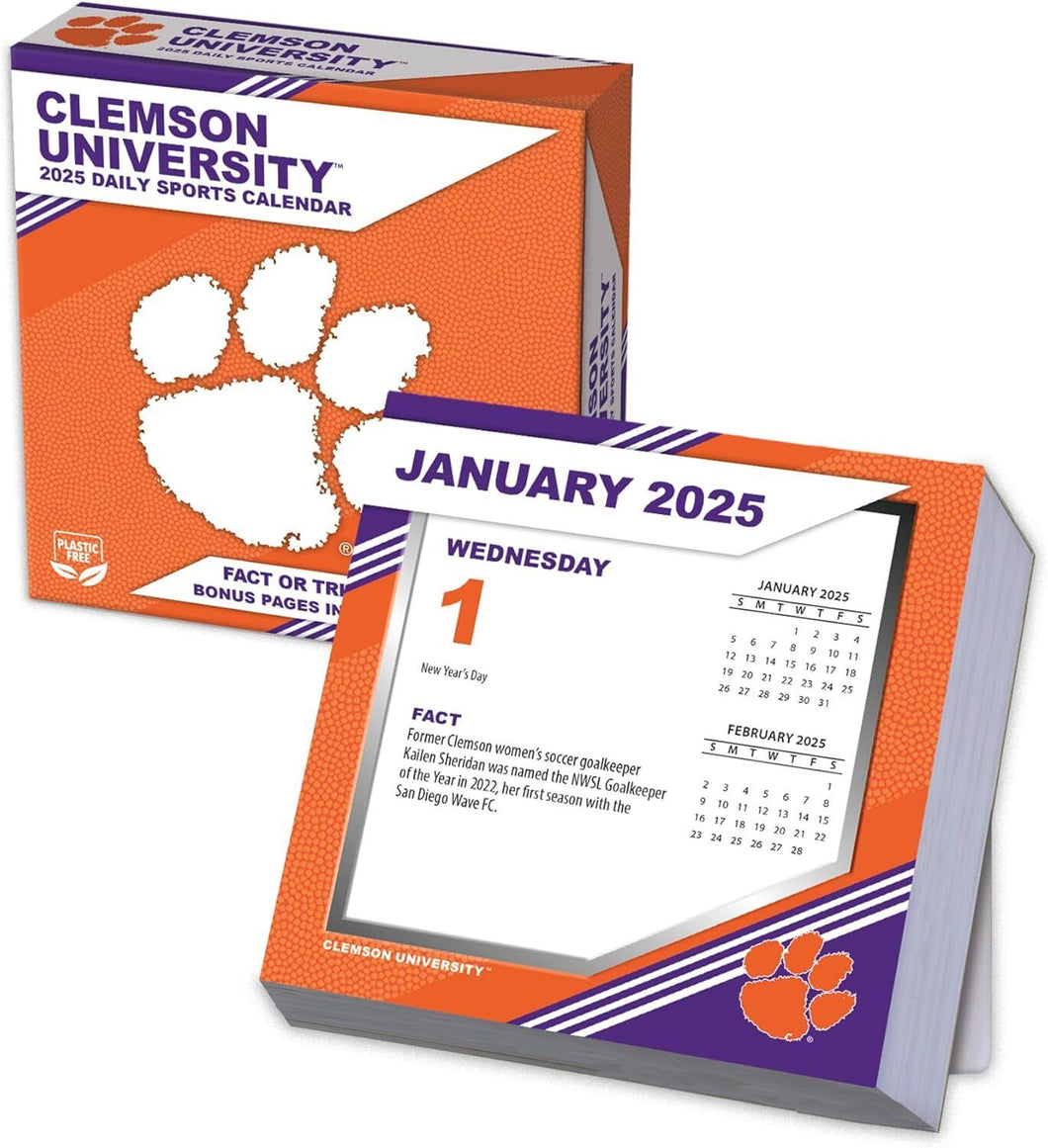 Turner Clemson Tigers 2025 Daily Box Calendar
