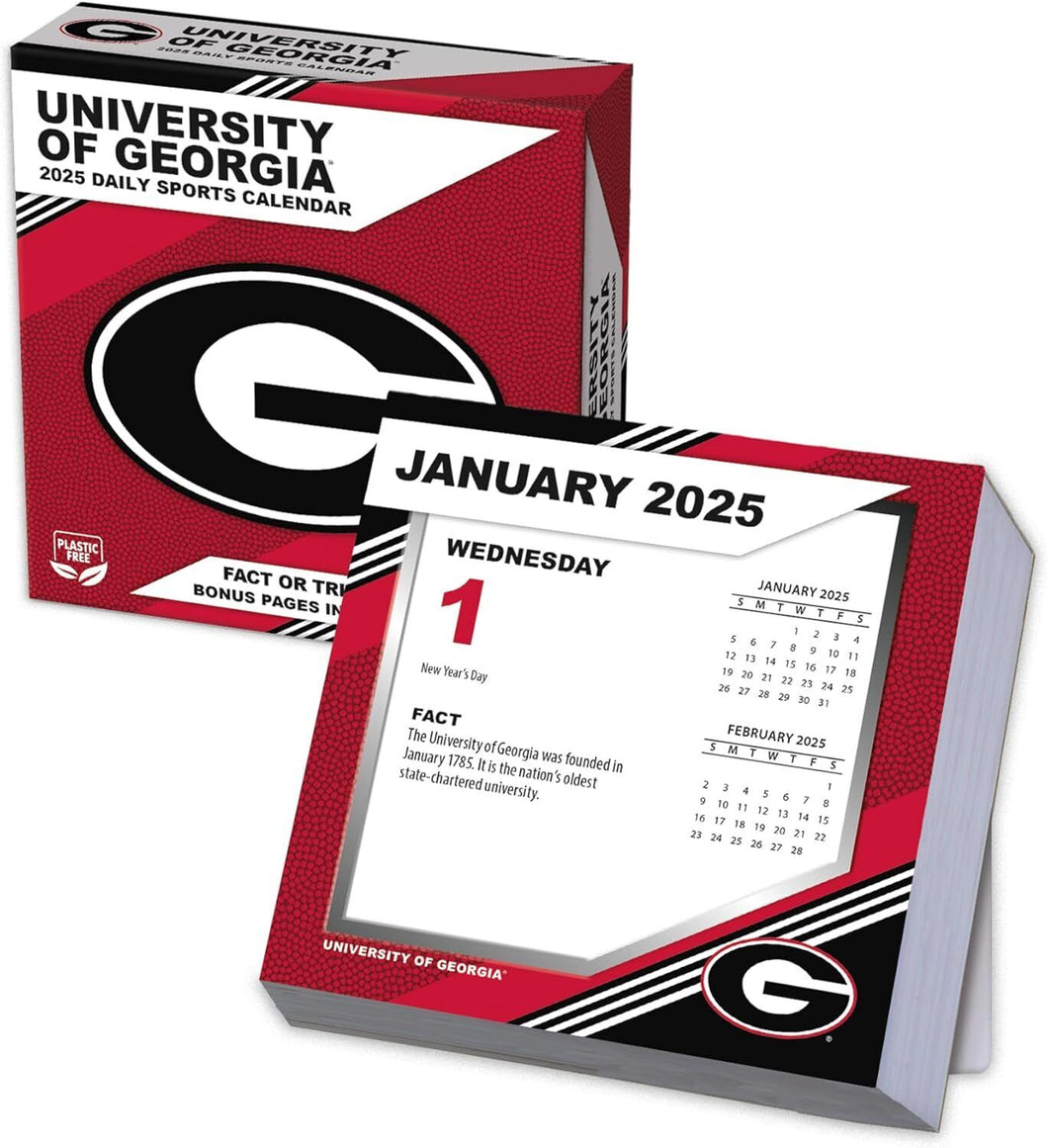 Turner Georgia Bulldogs 2025 Daily Box Calendar