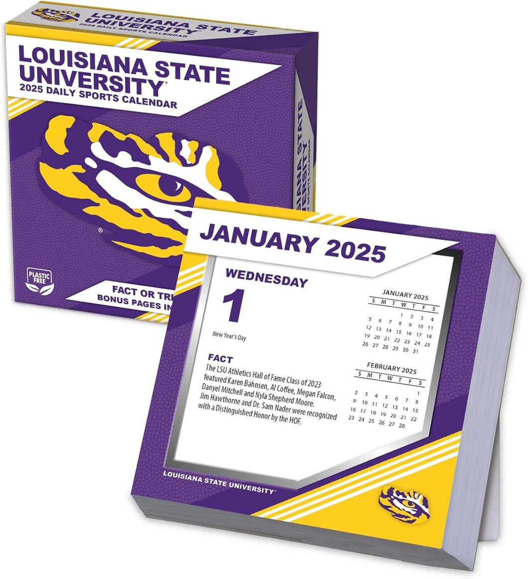 Turner LSU Tigers 2025 Daily Box Calendar