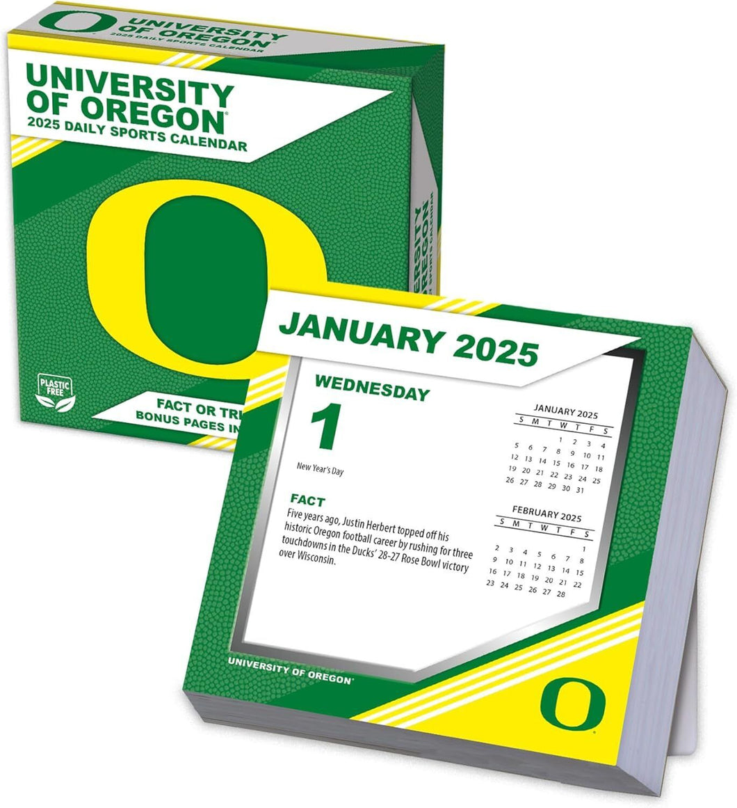 Turner Oregon Ducks 2025 Daily Box Calendar