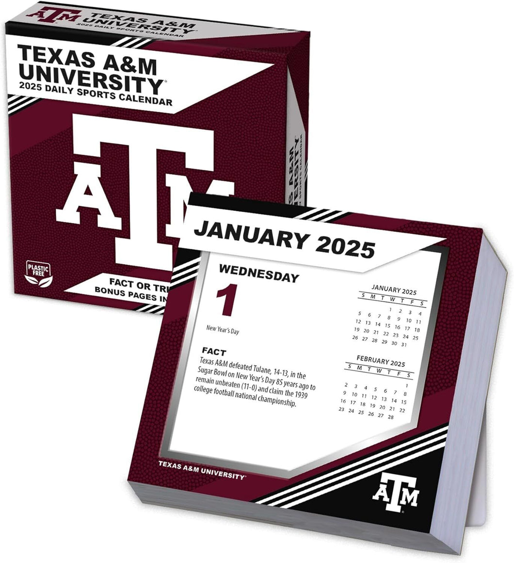 Turner Texas A&M Aggies 2025 Daily Box Calendar w