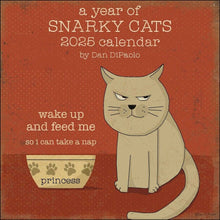 Load image into Gallery viewer, Andrews McMeel A Year of Snarky Cats 12x12 2025 Wall Calendar
