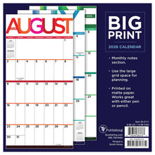 Load image into Gallery viewer, TF Publishing Big Print 2026 Mini Calendar
