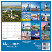 Load image into Gallery viewer, TF Publishing Lighthouses 2026 Mini Calendar
