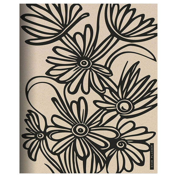 TF Publishing Drawn Daisies 2026 Medium Monthly Planner