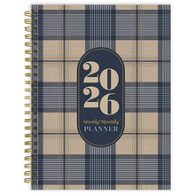 Load image into Gallery viewer, TF Publishing Classic Plaid 2026 Medium Weekly Monthly Planner
