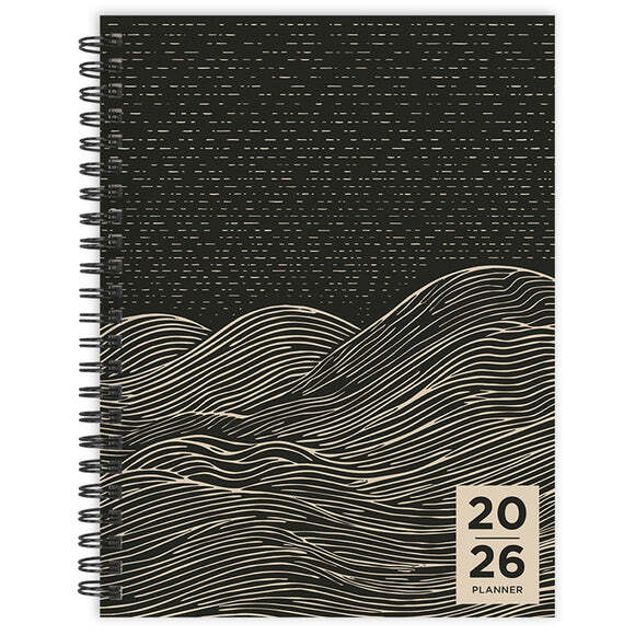 TF Publishing Rolling Waves 2026 Medium Weekly Monthly Planner