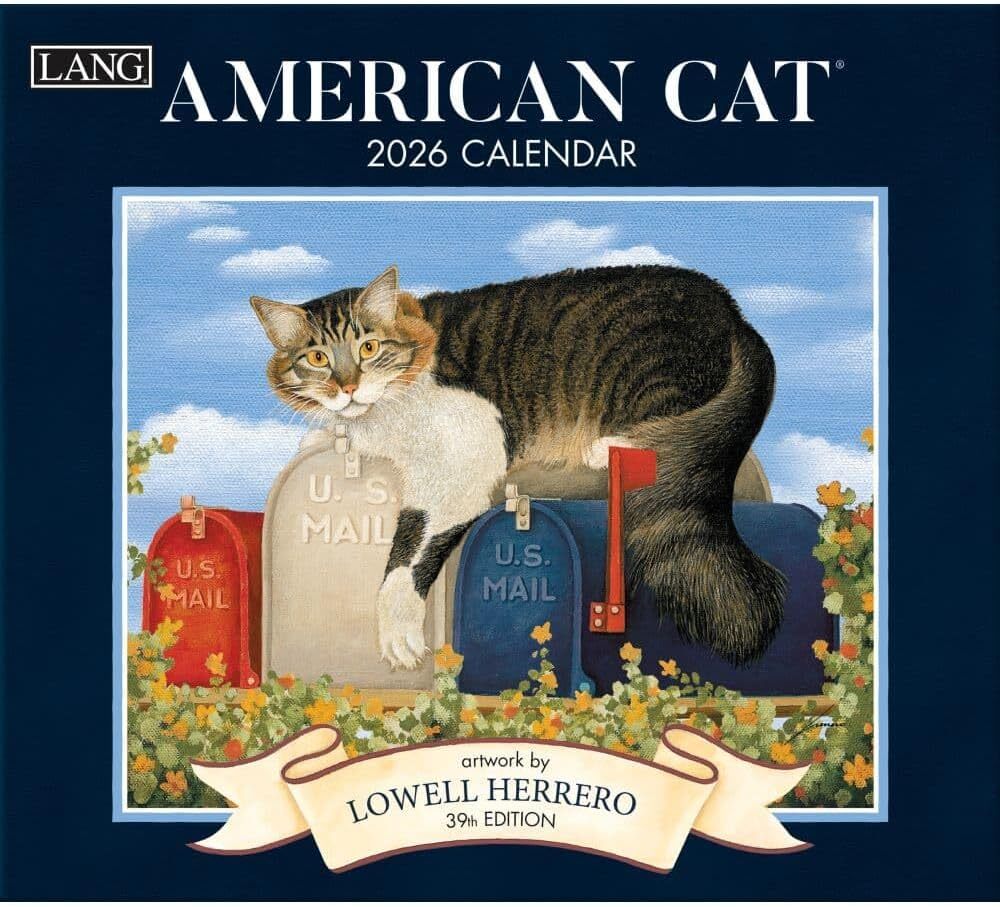 Lang American Cat 2026 Wall Calendar
