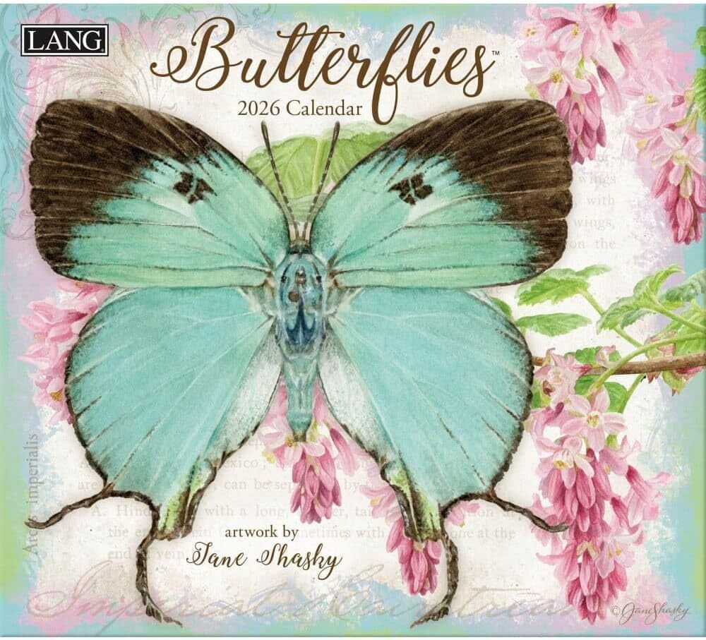 Lang Butterflies 2026 Wall Calendar