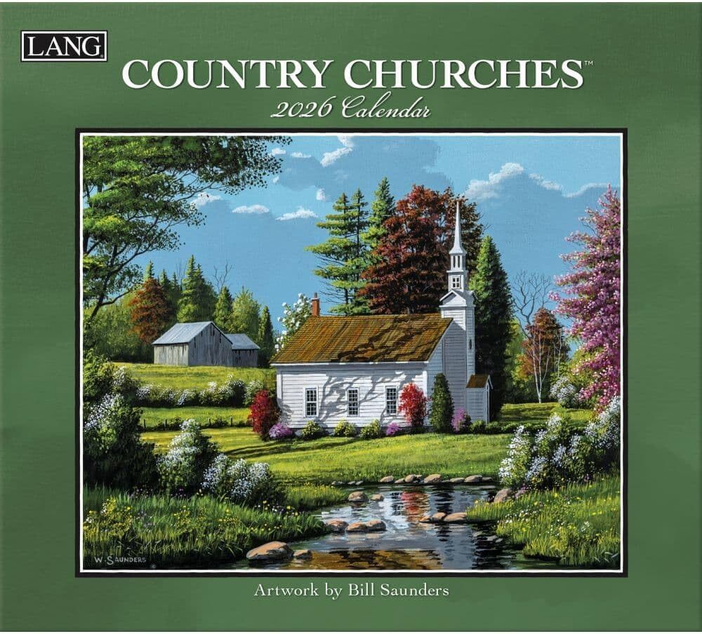 Lang Country Churches 2026 Wall Calendar