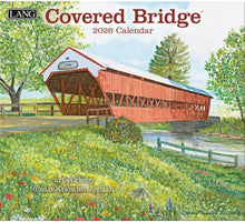 Load image into Gallery viewer, Lang Covered Bridge 2026 Wall Calendar
