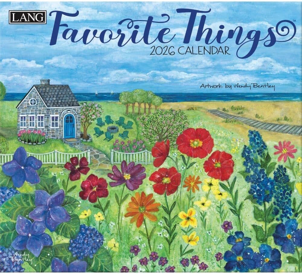 Lang Favorite Things 2026 Wall Calendar