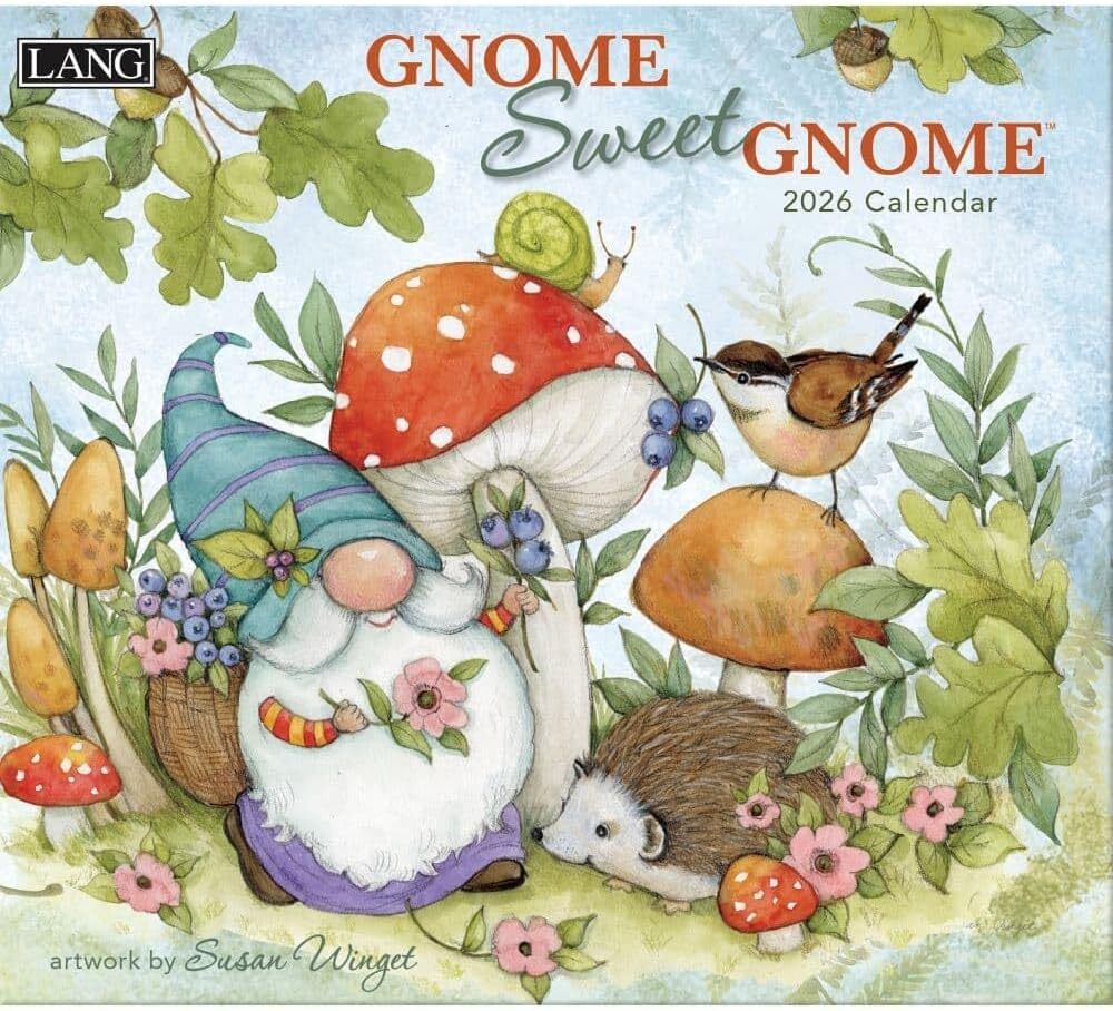 Lang Gnome Sweet Gnome 2026 Wall Calendar