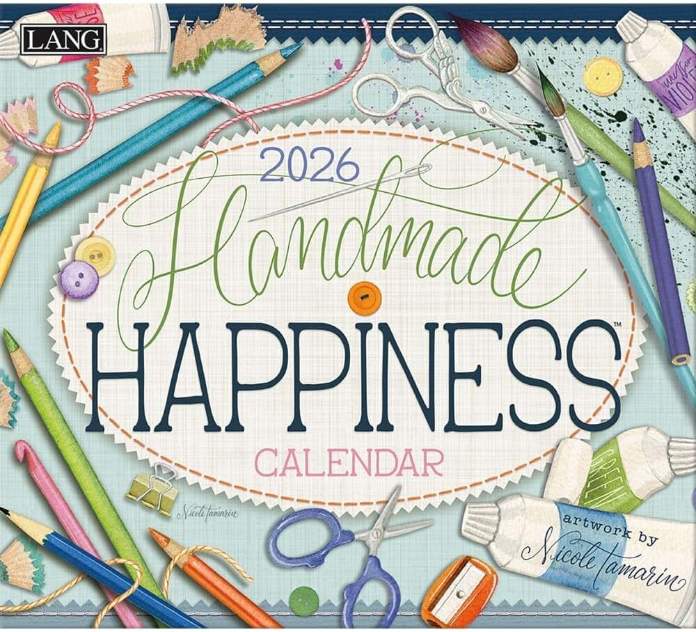 Lang Handmade Happiness 2026 Wall Calendar