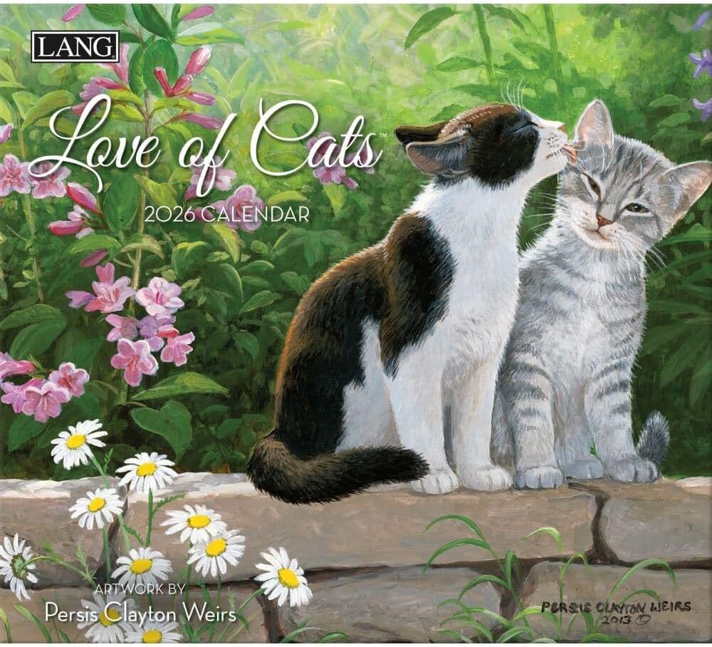 Lang Love of Cats 2026 Wall Calendar
