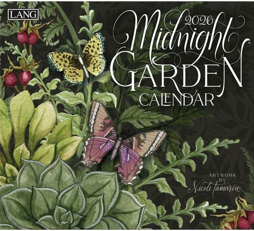 Lang Midnight Garden 2026 Wall Calendar