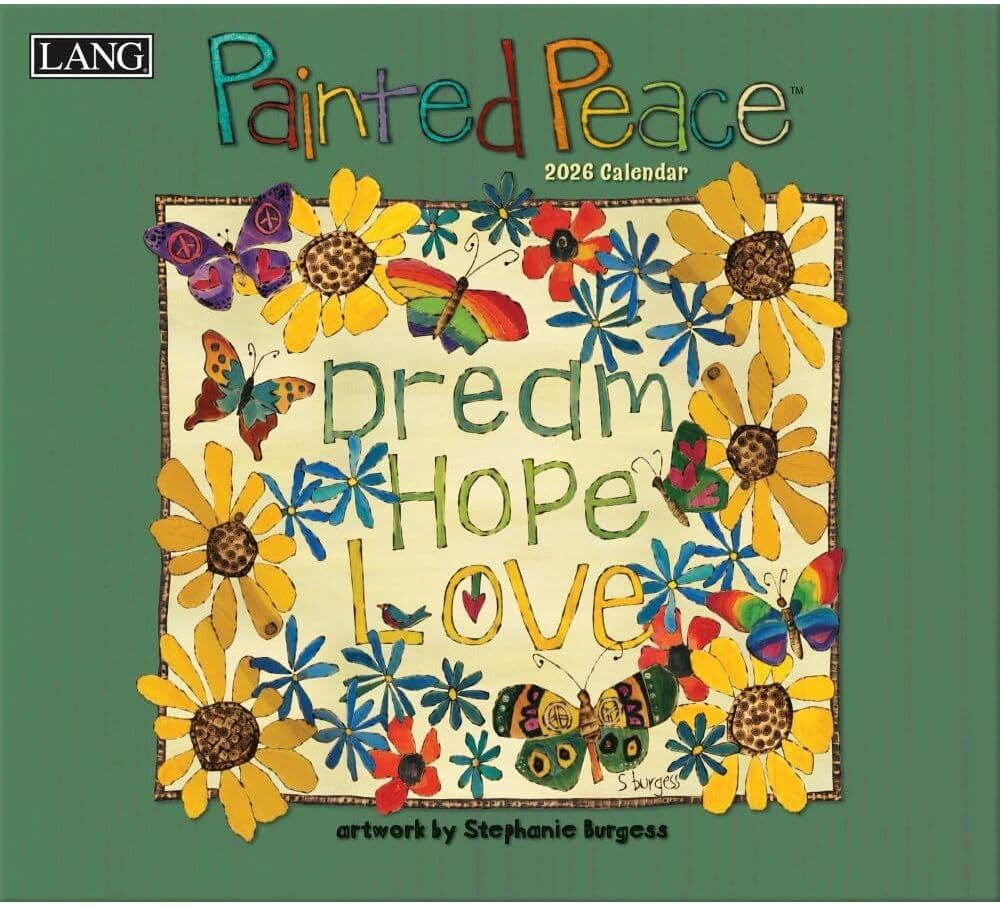 Lang Painted Peace 2026 Wall Calendar
