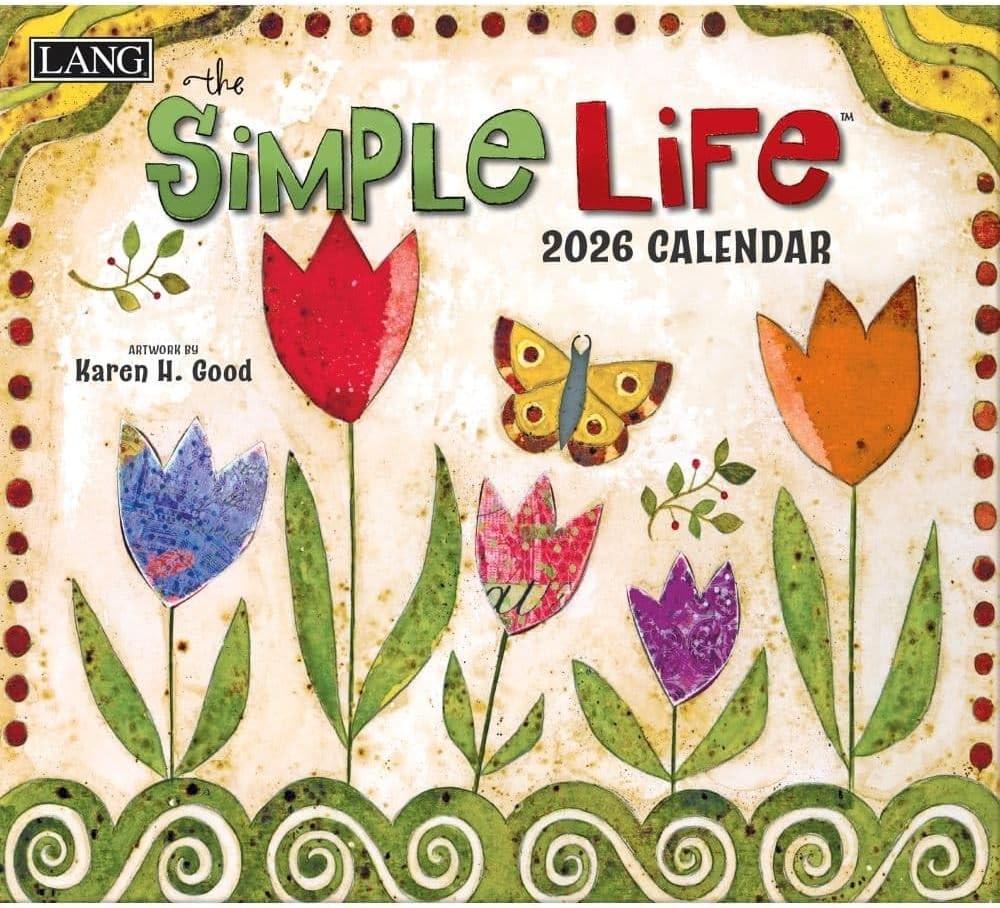 Lang Simple Life 2026 Wall Calendar