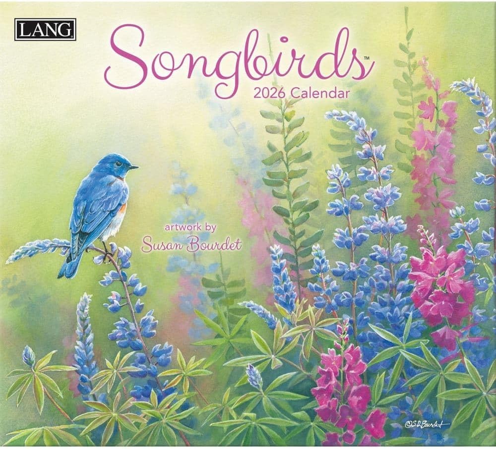 Lang Songbirds 2026 Wall Calendar