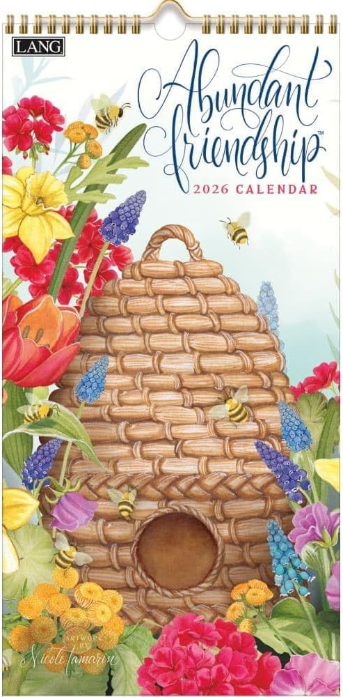 Lang Abundant Friendship 2026 Vertical Wall Calendar
