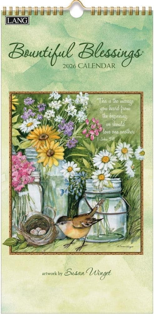 Lang Bountiful Blessings 2026 Vertical Wall Calendar