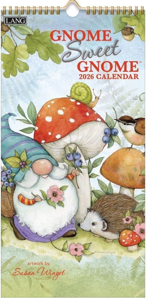Lang Gnome Sweet Gnome 2026 Vertical Wall Calendar