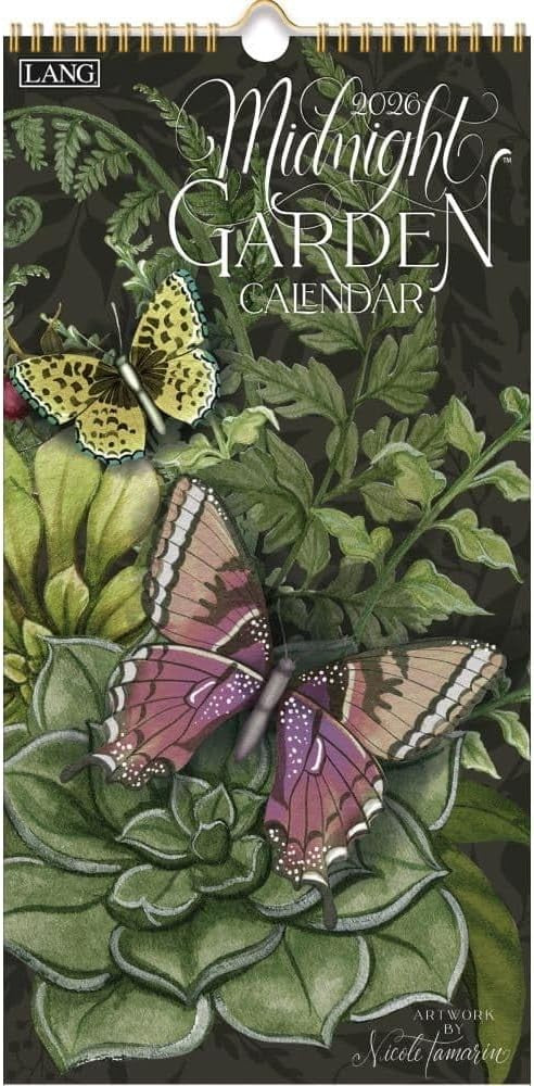 Lang Midnight Garden 2026 Vertical Wall Calendar