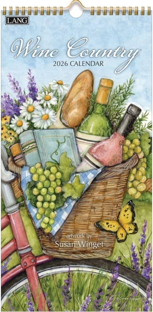 Lang Wine Country 2026 Vertical Wall Calendar