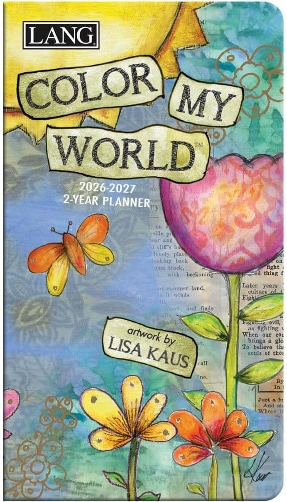 Lang Color My World 2026 2-Year Pocket Planner